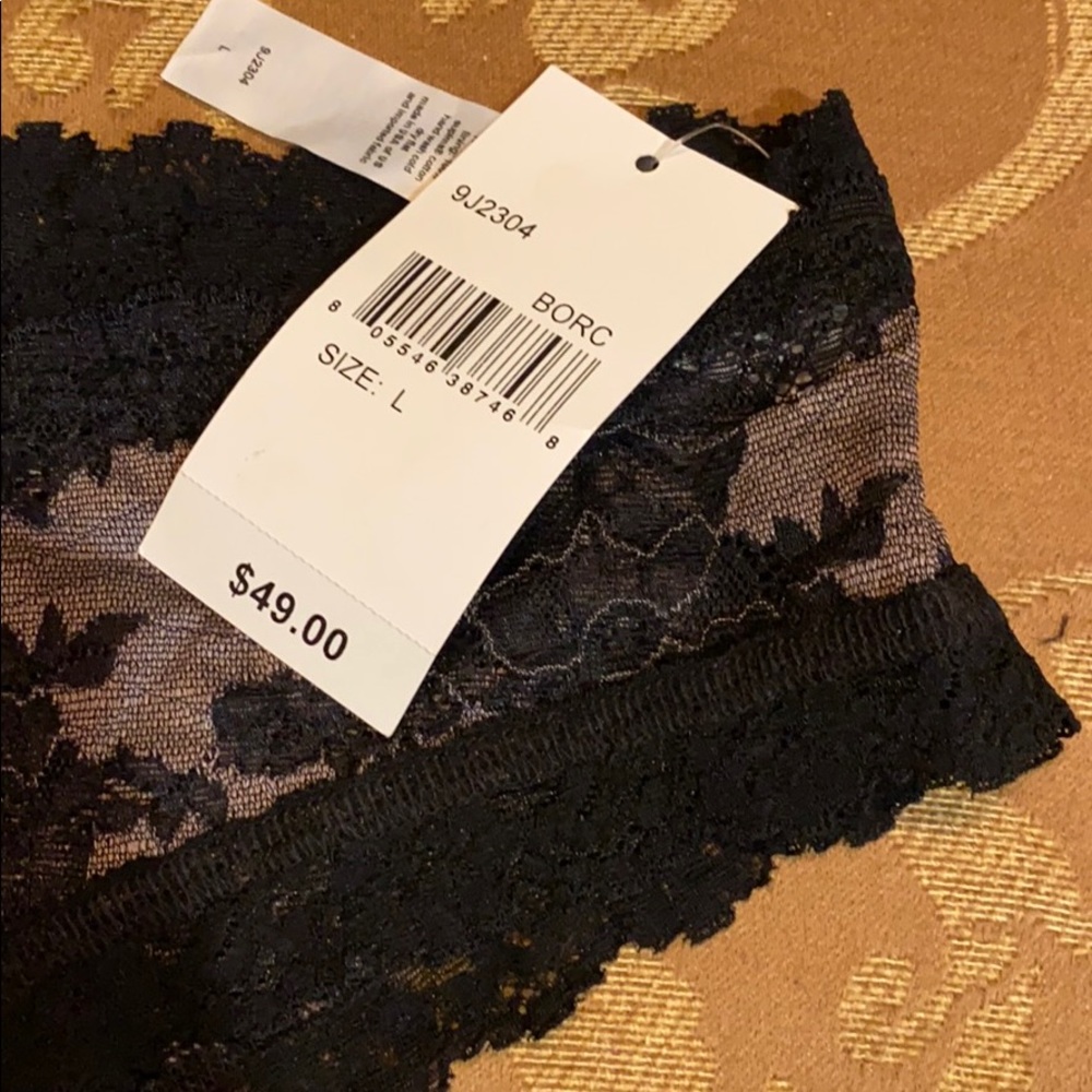 Hanky Panky Cheeky Hipster in Black & Orchid - Picture 4 of 5